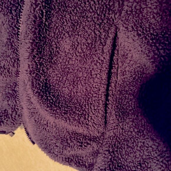 Disney World Disney Parks Fuzzy Navy Blue  Fleece Jacket Women’s Size S soft - Picture 5 of 10